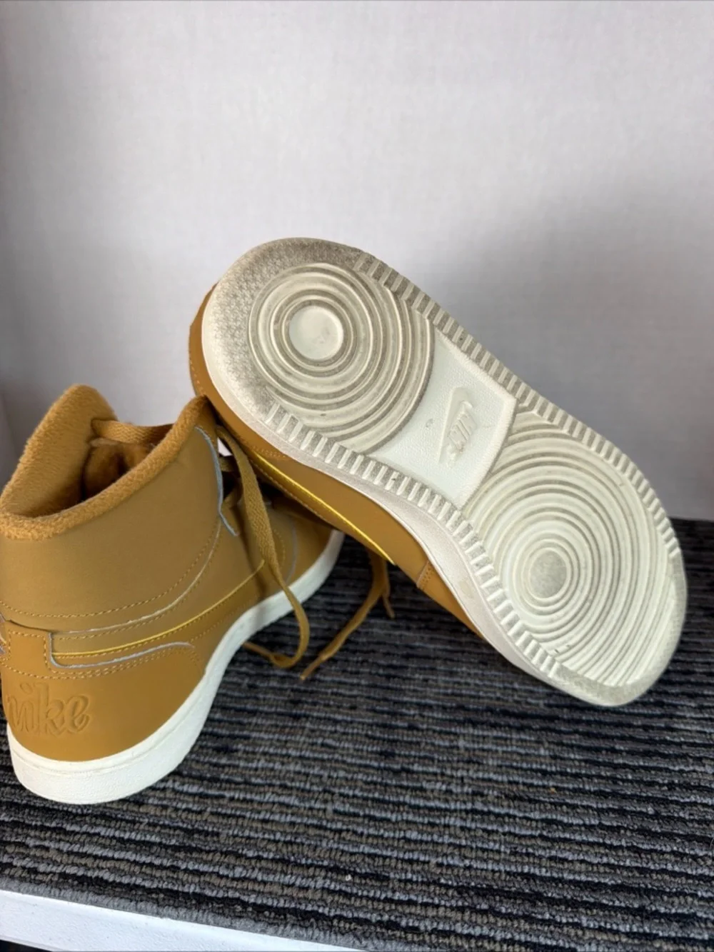 Nike Women's Ebernon Mid SE Wheat/Sail Sneakers AV2478-700 - Size 8.5 - Picture 11 of 11
